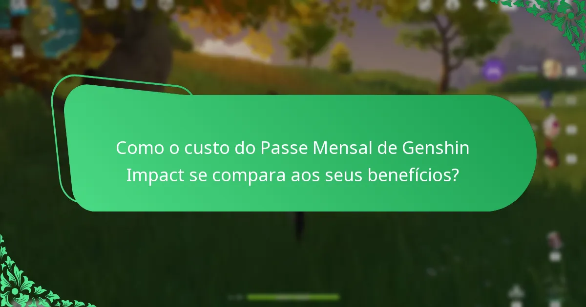 Quais personagens podem ser desbloqueados com o Passe Mensal de Genshin Impact?