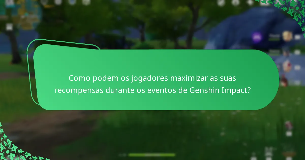 Que recompensas podem os jogadores esperar dos futuros eventos de Genshin Impact?