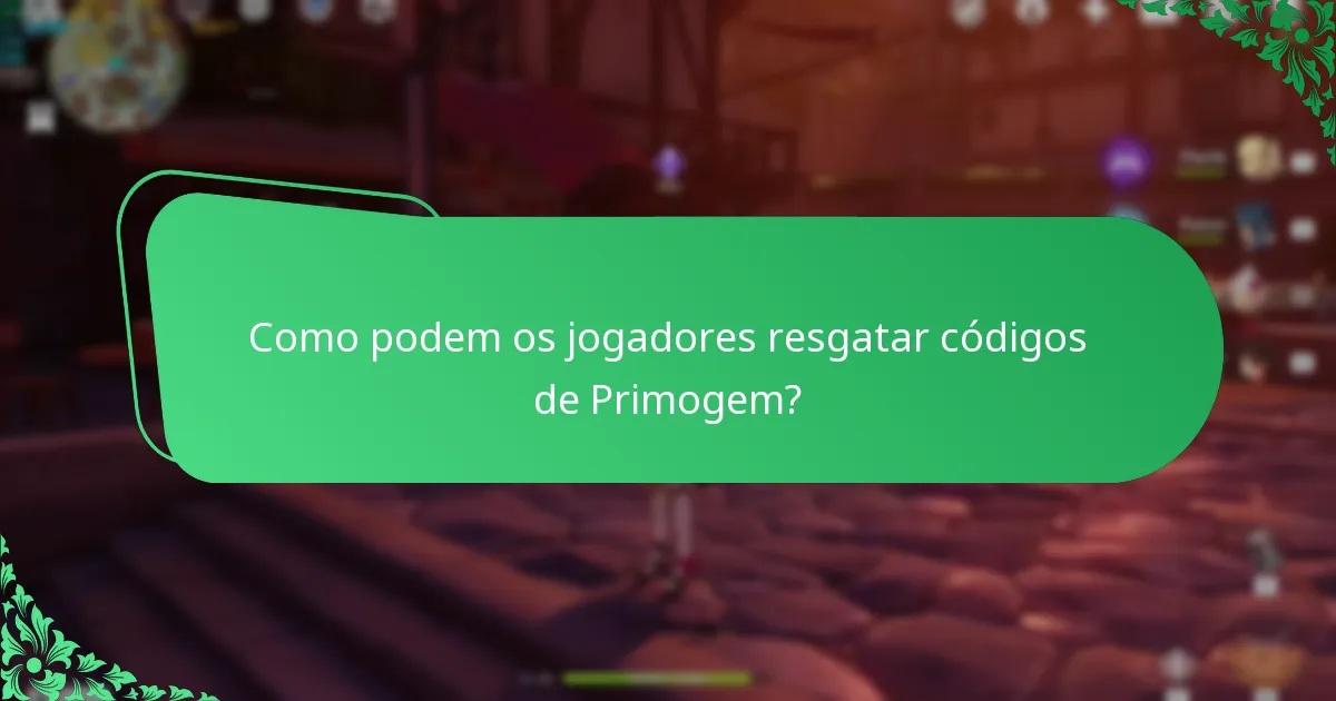 Quais são as variações de idioma para os códigos de Primogem?