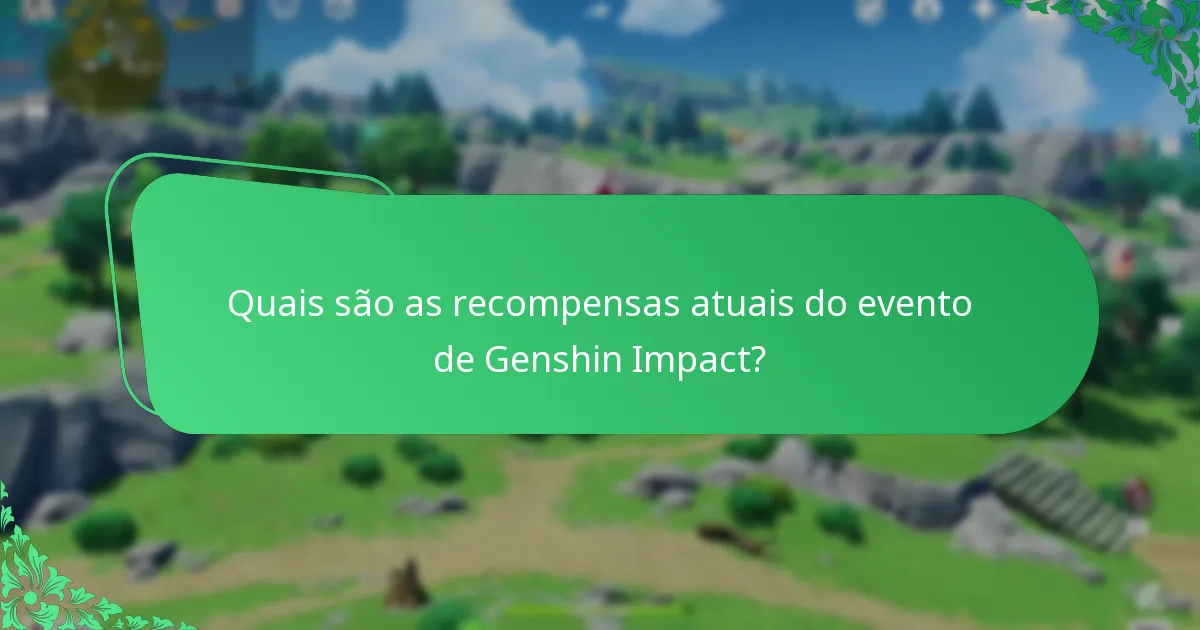 Qual é o feedback da comunidade sobre as recompensas dos eventos de Genshin Impact?