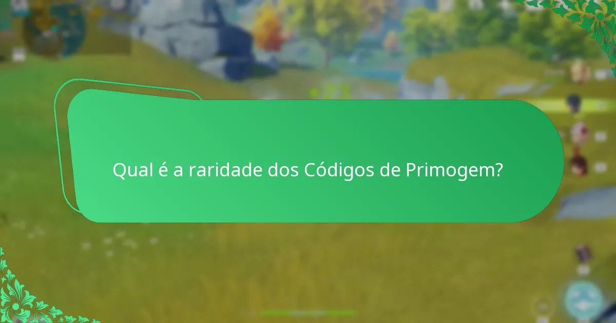 Qual é o processo para resgatar Códigos de Primogem?
